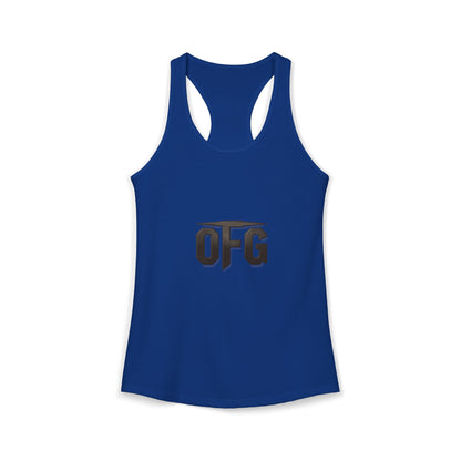 0FG Women’s Racerback Tank Top – Unapologetic Streetwear Gym Tank Zero F*cks Given Fitness Apparel