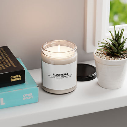 Electrician...Fully Qualified to Remove Your Shorts and Check Your Box Scented Soy Candle, 9oz