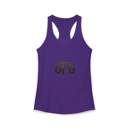 0FG Women’s Racerback Tank Top – Unapologetic Streetwear Gym Tank Zero F*cks Given Fitness Apparel