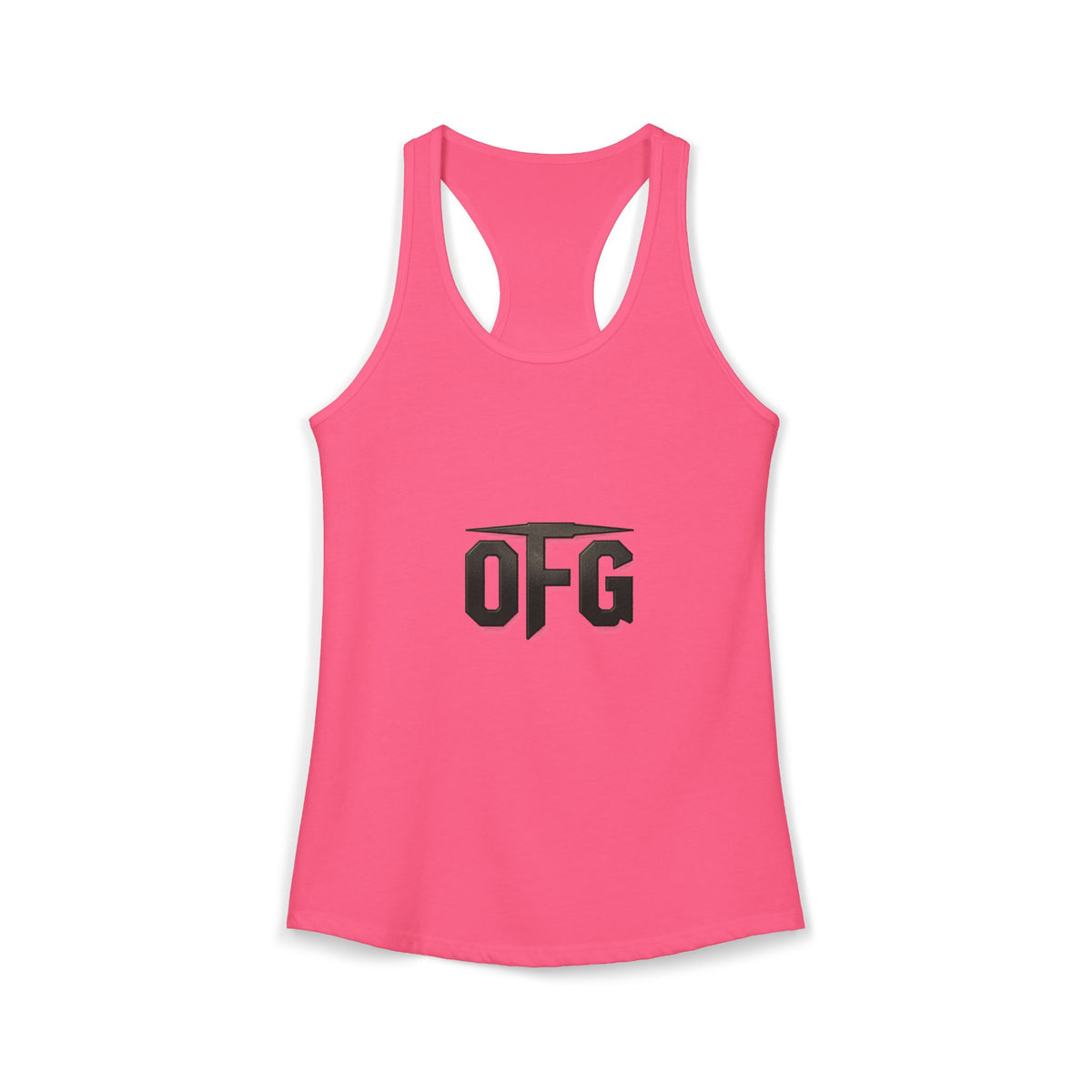 0FG Women’s Racerback Tank Top – Unapologetic Streetwear Gym Tank Zero F*cks Given Fitness Apparel