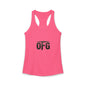 0FG Women’s Racerback Tank Top – Unapologetic Streetwear Gym Tank Zero F*cks Given Fitness Apparel
