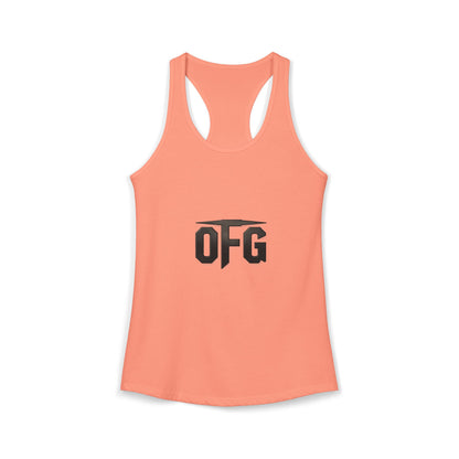 0FG Women’s Racerback Tank Top – Unapologetic Streetwear Gym Tank Zero F*cks Given Fitness Apparel