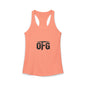 0FG Women’s Racerback Tank Top – Unapologetic Streetwear Gym Tank Zero F*cks Given Fitness Apparel