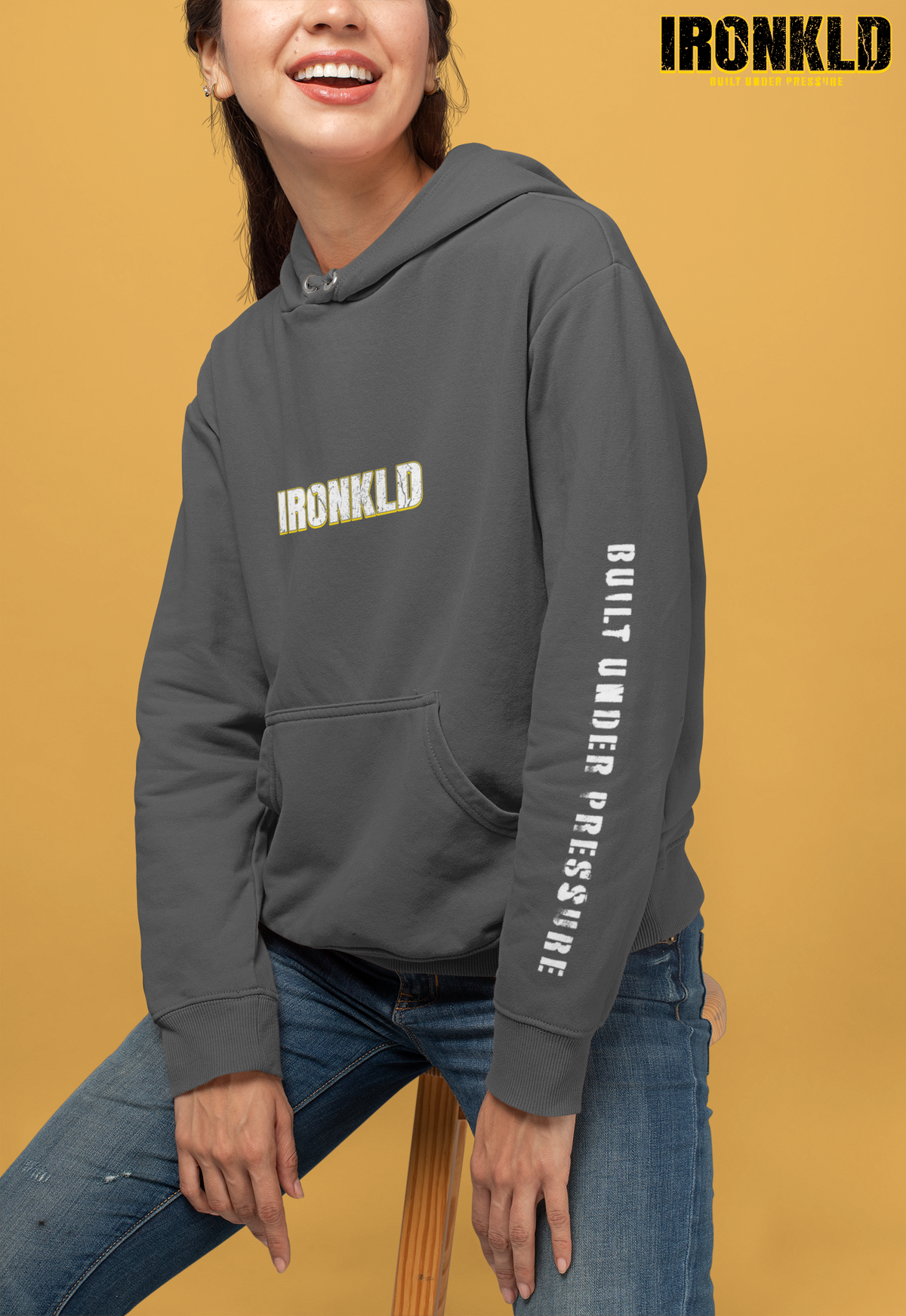 IRONKLD “Built Under Pressure” Unapologetic Streetwear Unisex Heavy Blend Hoodie