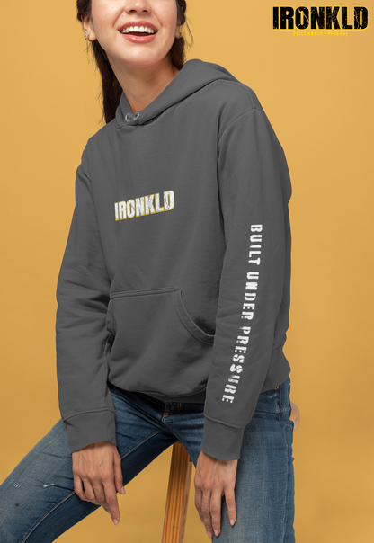 IRONKLD “Built Under Pressure” Unapologetic Streetwear Unisex Heavy Blend Hoodie