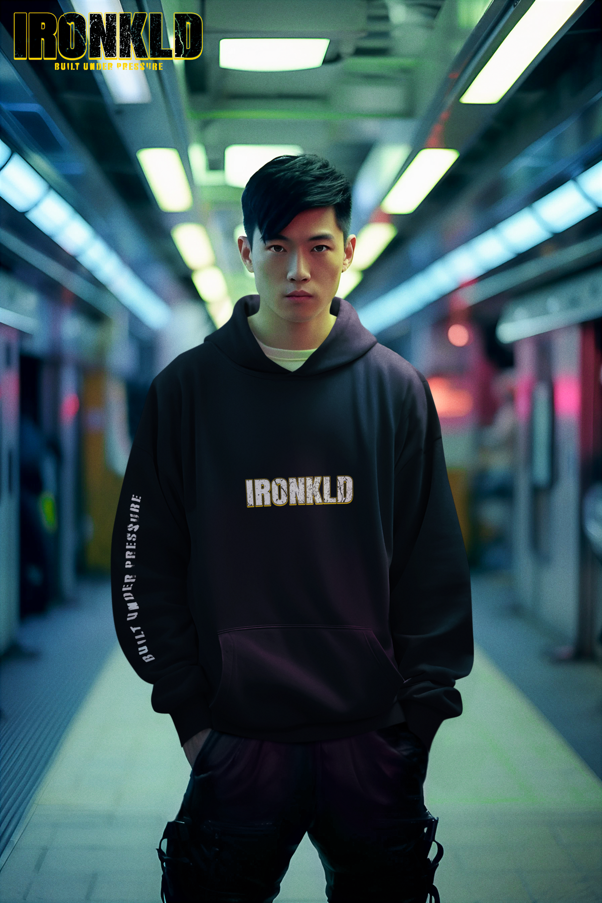 IRONKLD “Built Under Pressure” Unapologetic Streetwear Unisex Heavy Blend Hoodie