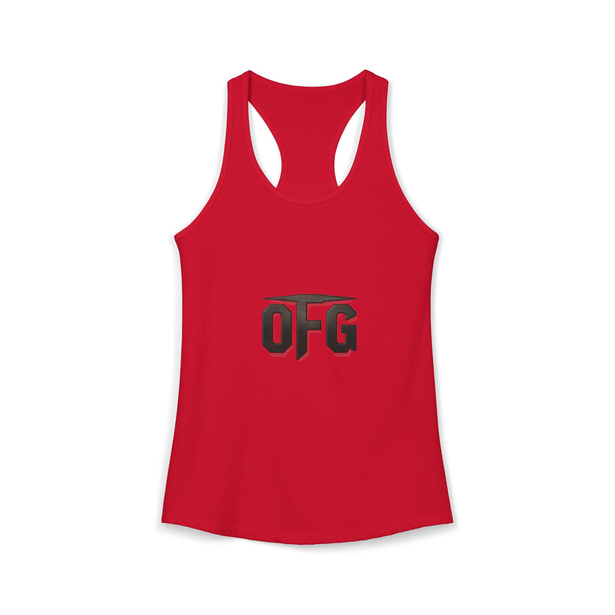 0FG Women’s Racerback Tank Top – Unapologetic Streetwear Gym Tank Zero F*cks Given Fitness Apparel